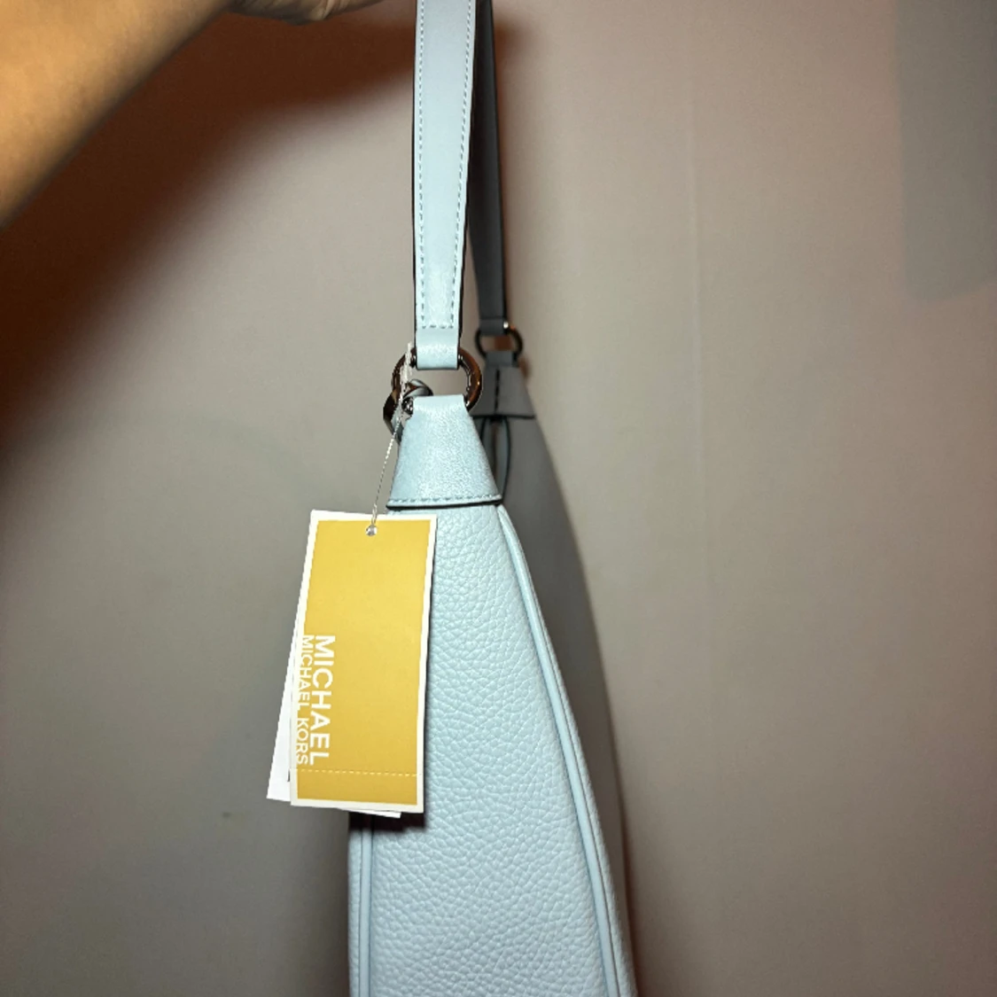 Ljusblå Michael Kors Hobo väska cora - 91