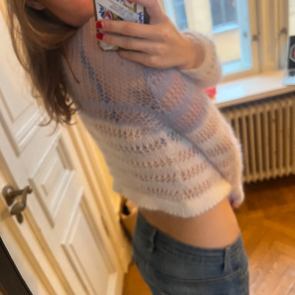 Superfin stickad tröja  - 90