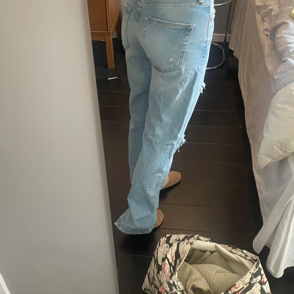 Lågmidjade jeans slits  - 92