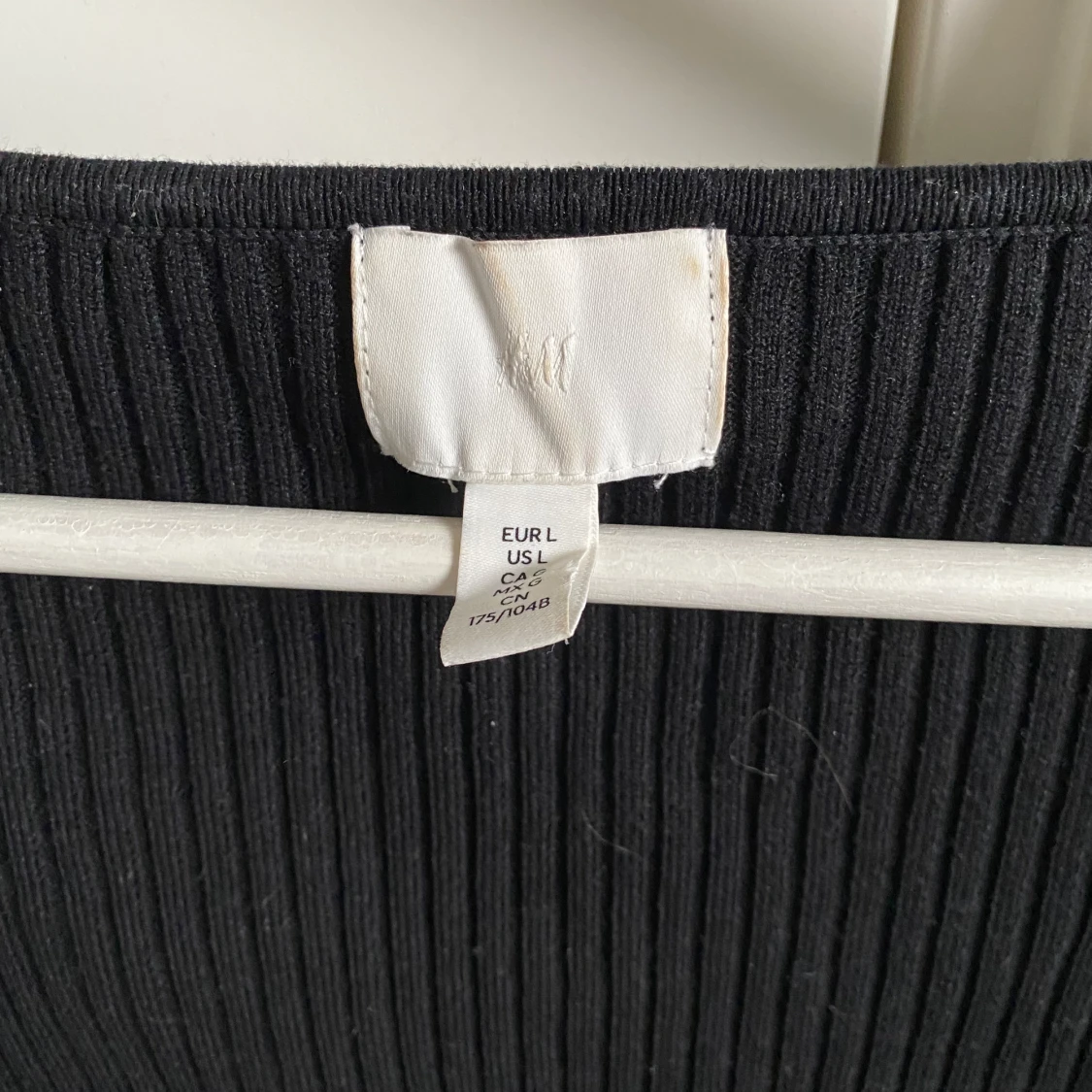 Svart stickad topp - 90