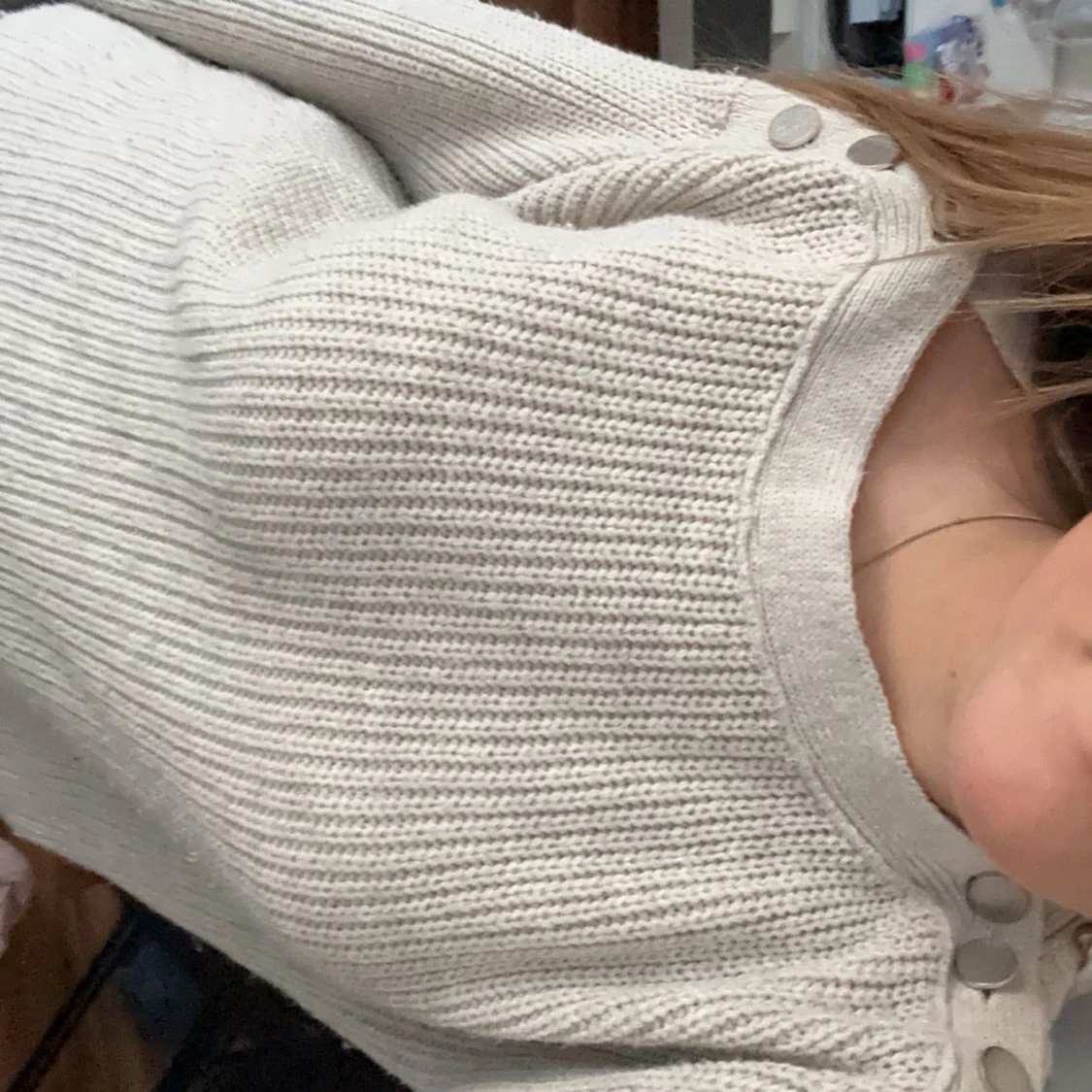 Fin stickad tröja  - 90