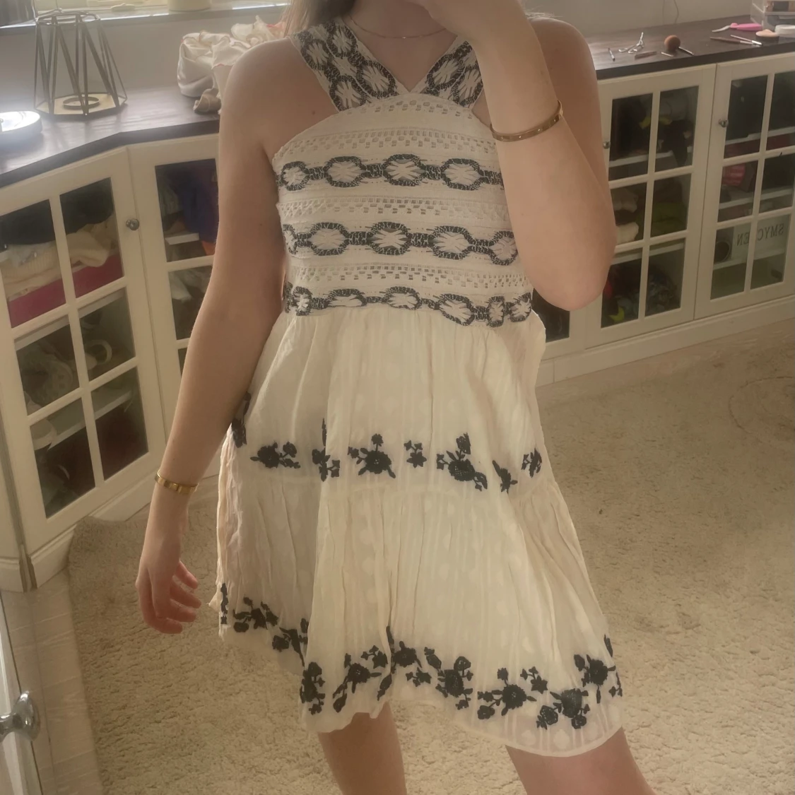 Virkad miniklänning  - 91