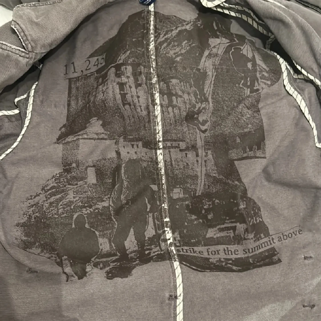 Grå denim trenchcoat - 91