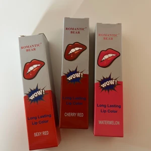 Läppglans (long lasting) - Håller länge, använder inga läpp produkter så säljer dem pga det, fina färger! 50kr för alla, 25kr styck