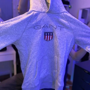 Gant hoodie - Grå gant hoodie i bra skick. Storlek xs