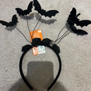 Diadem - Diadem med fladdermöss och riset i svart.