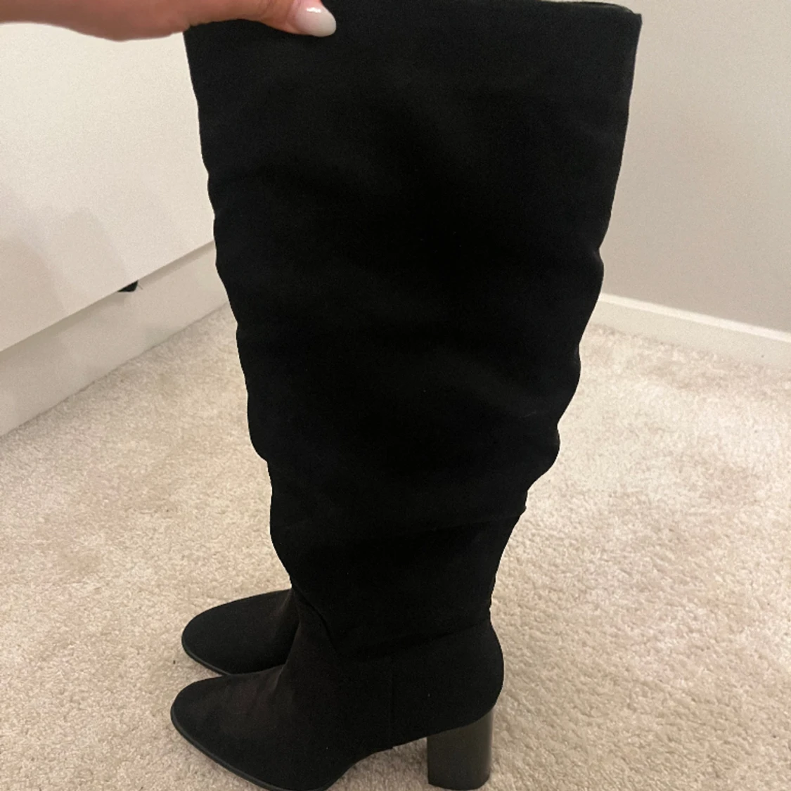 svarta boots i mocka🩷 - 91