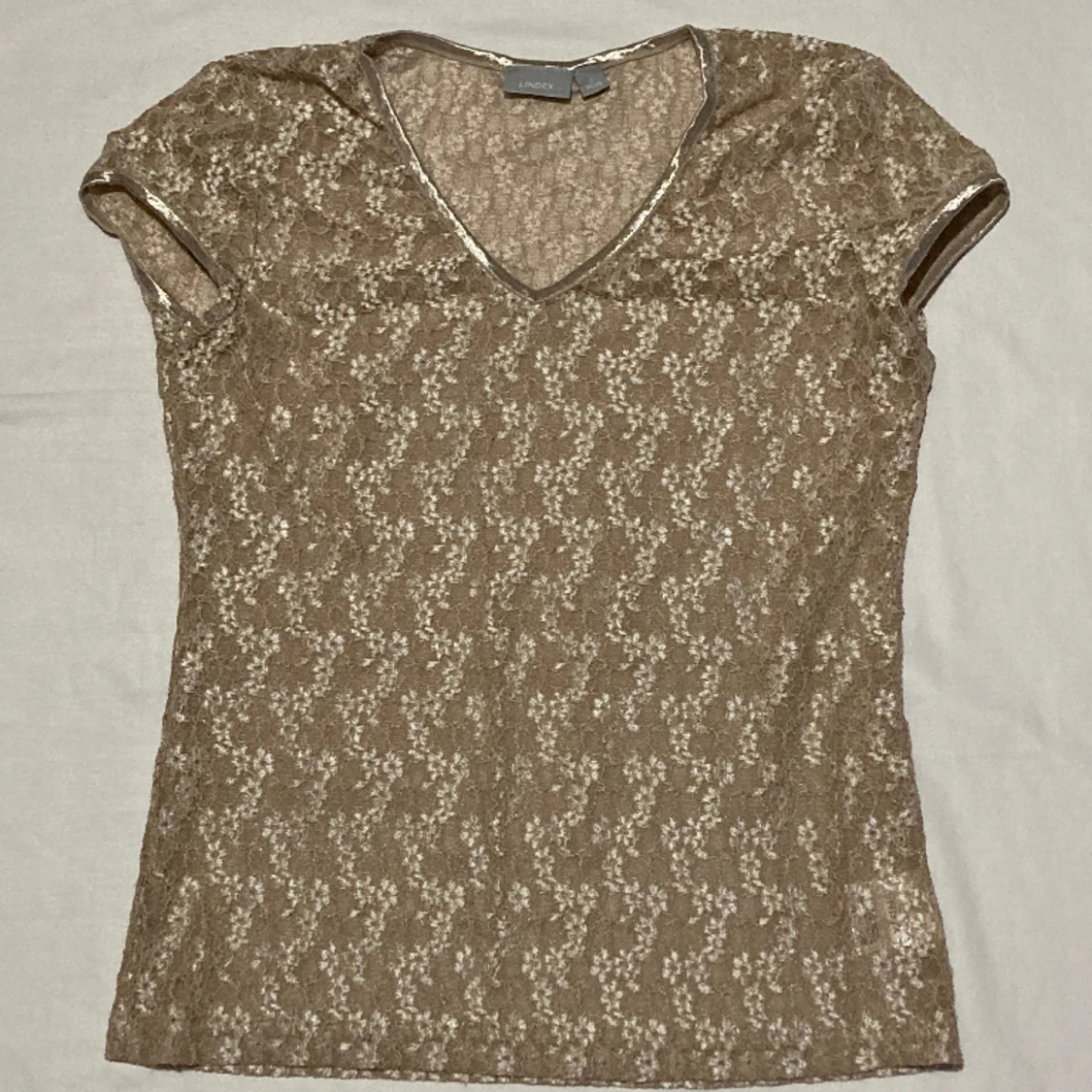 Spetstopp guldig genomskinlig  - 91