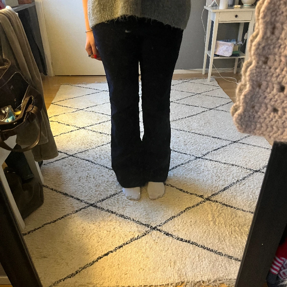 Bootcut marinblå jeans / Manchester