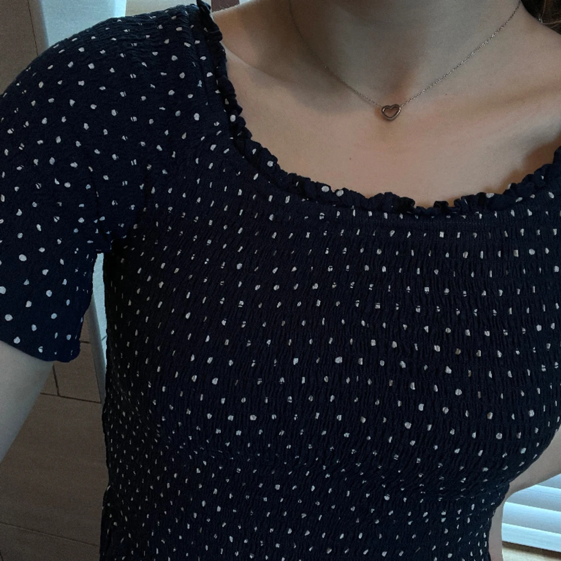 Marinblå sommarklänning