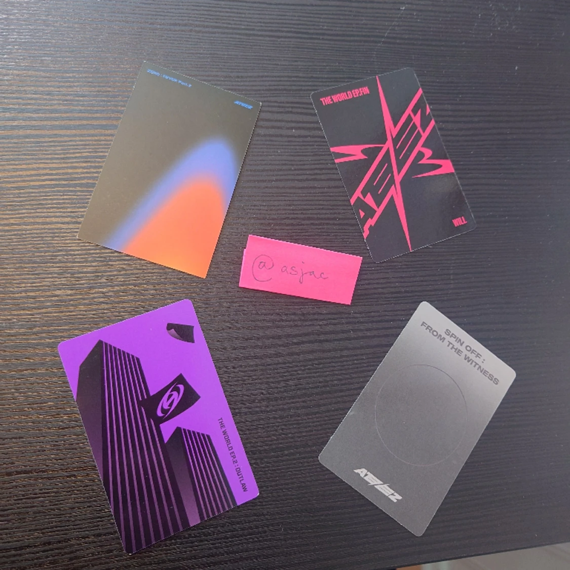 ATEEZ WOOYOUNG The World ep.Fin: Will, D ver. 1 photocard - 27