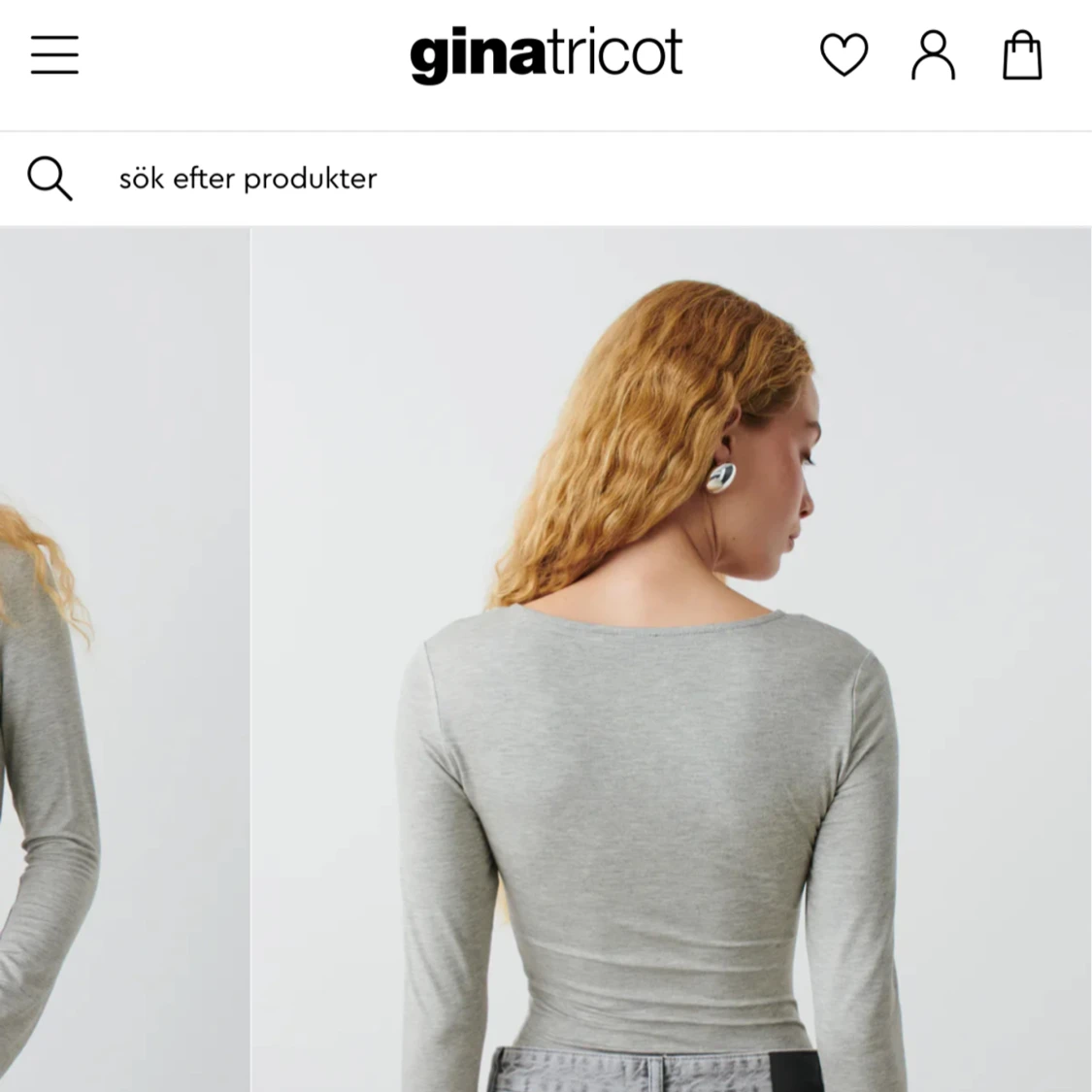 Gina tricot tröja med slits  - 91