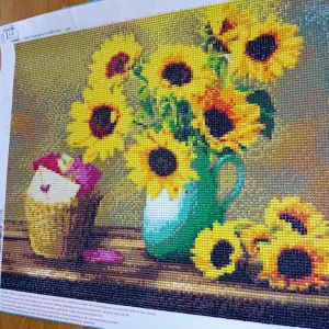 Diamanttavla, färdig, utan ram - Jag fick det som present, men det är inte min stil... Färdig, utan ram. 40×50cm. 