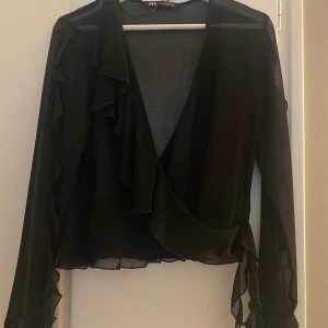 Blus - Säljer denna super fina blus från zara som bara är använd 1 gång💞