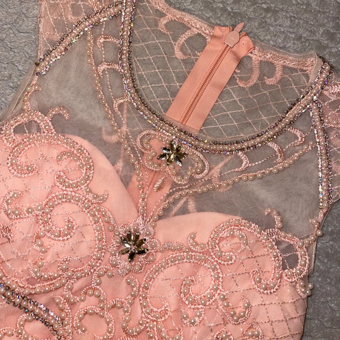 Babyrosa balklänning - 90