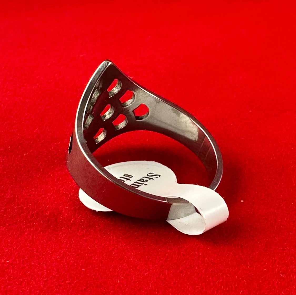 Läcker ring i rostfritt stål - 90