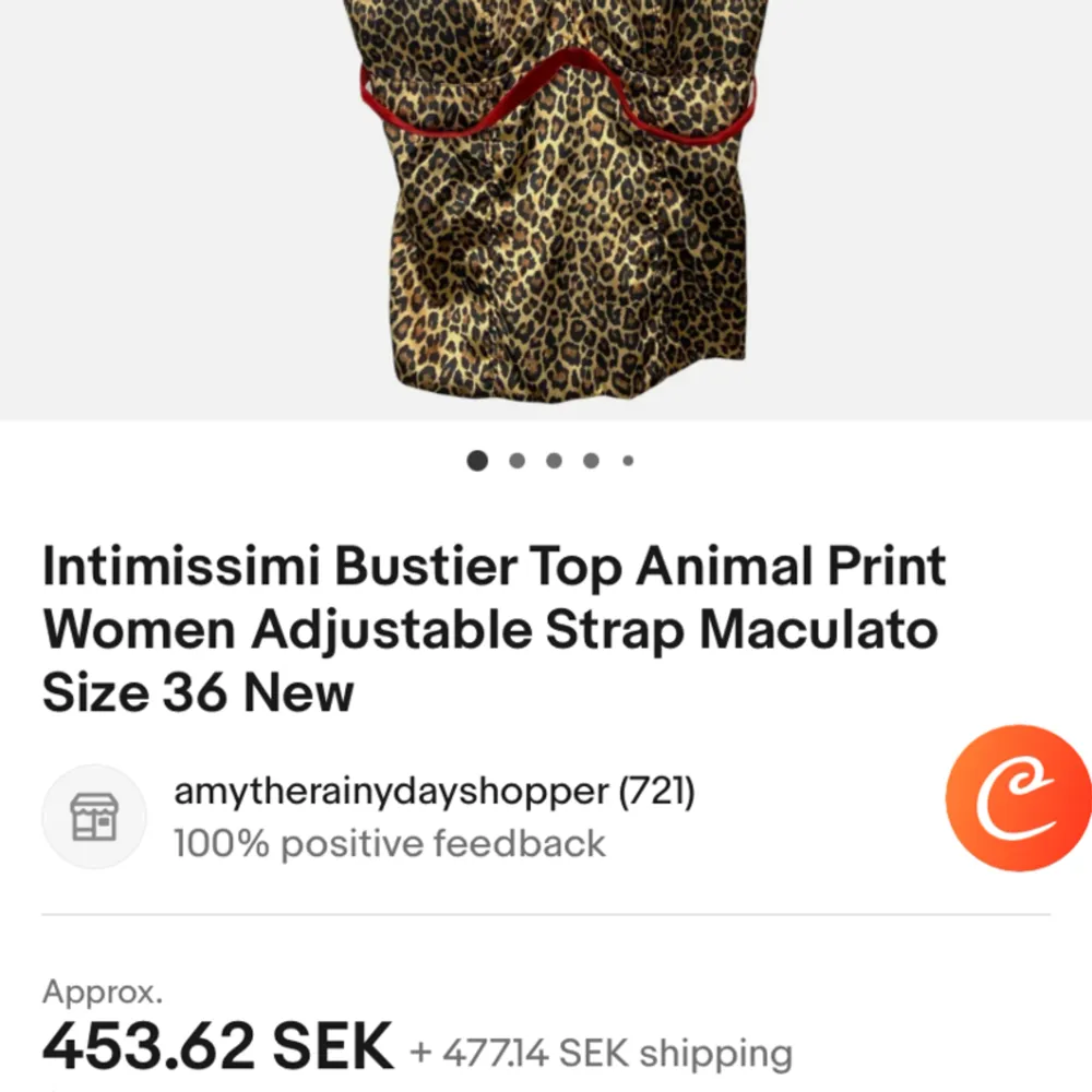 Leopard print bustier top från intimissimi som inte säljs nåmer är som en slags corset storlek 75 osäker vad man ska tolka stoleken som men de är de som står på lappen säljes pga den inte kommer till användning. Toppar.