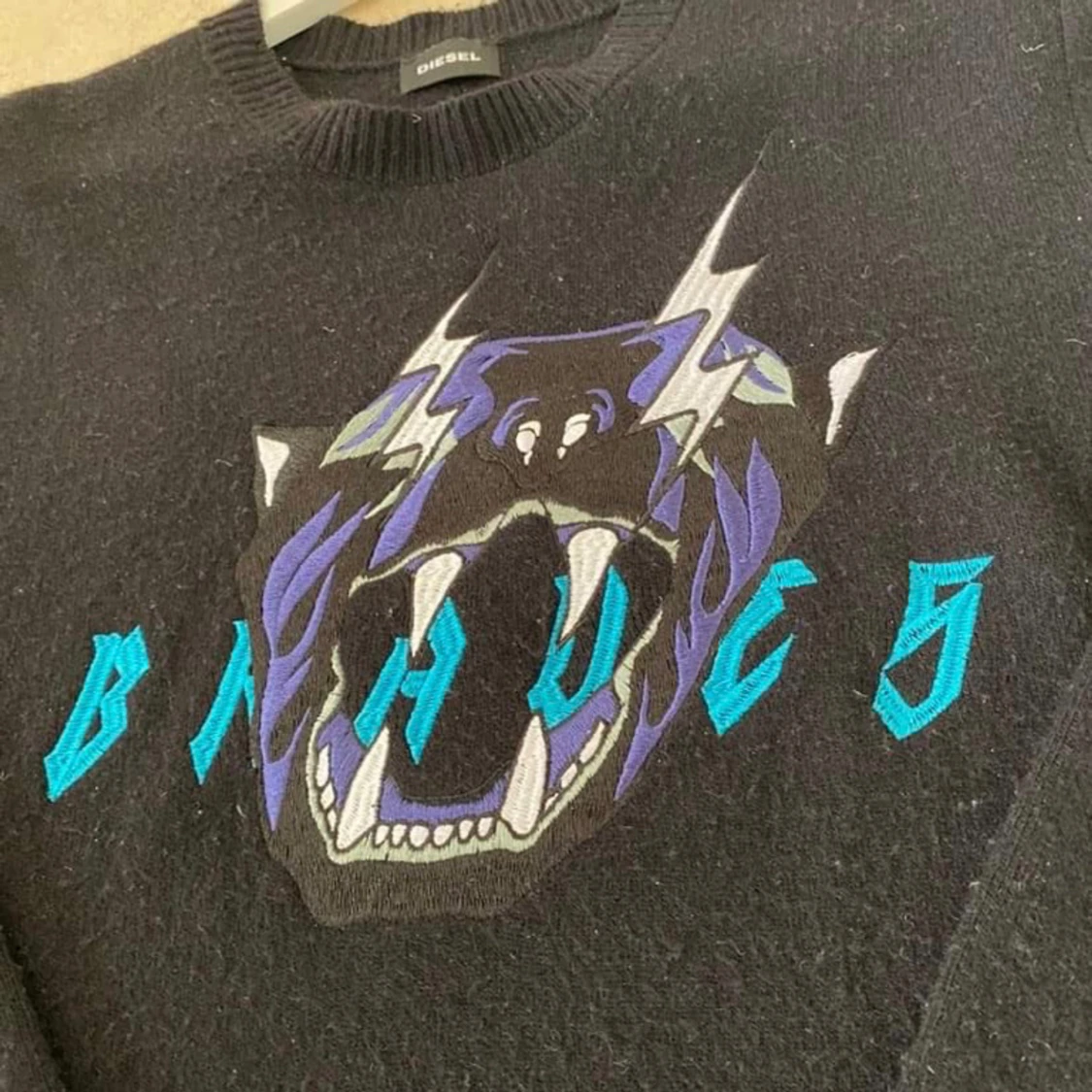 Diesel stickad sweatshirt Small - 90