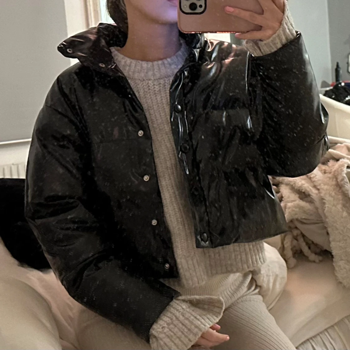 Cropped vinter jacka 