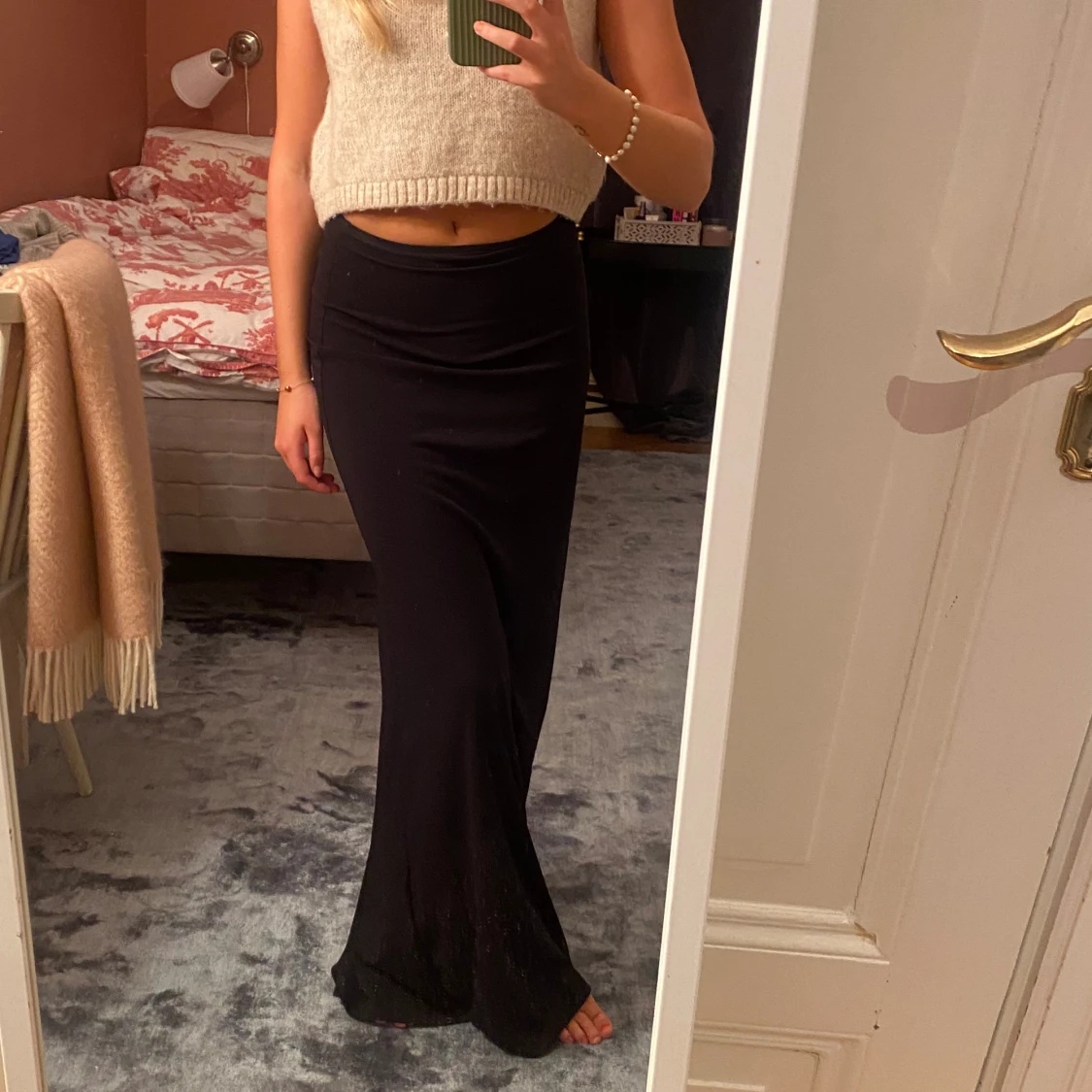 Lågmidjad maxikjol - 90