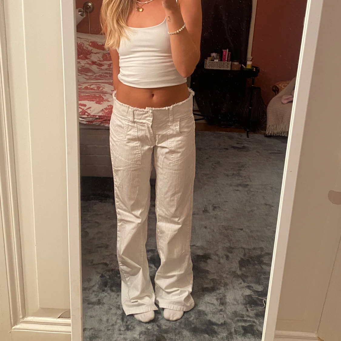 Snygga fransiga byxor - 92