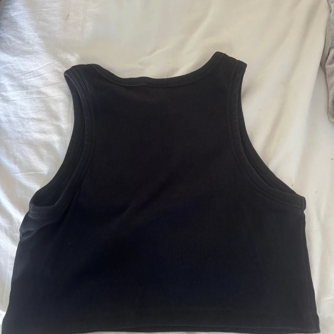 Svart Croptop Linne - 90