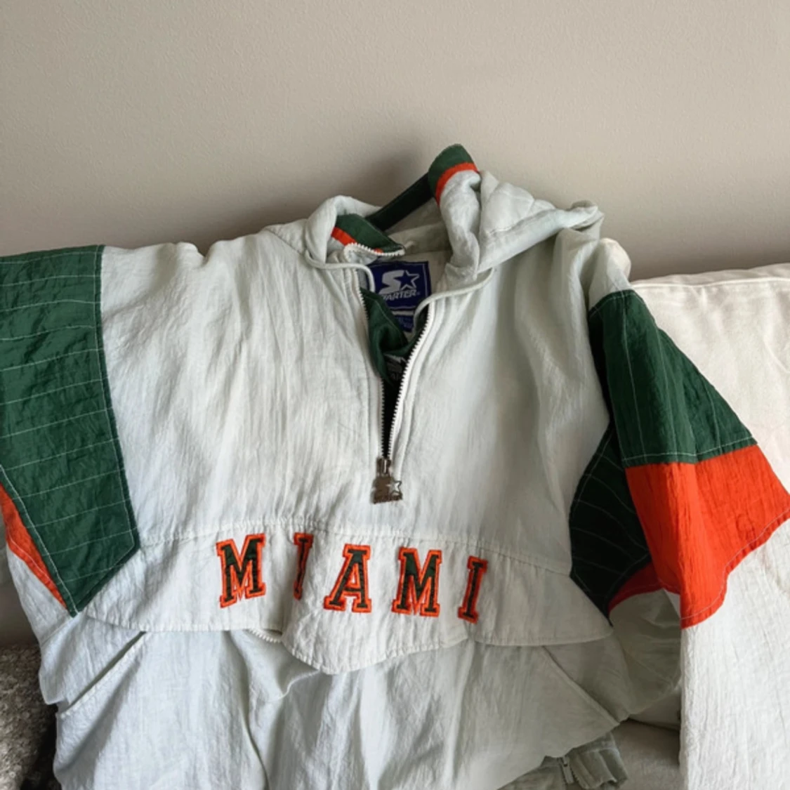Starter Miami Hurricanes Pullover Jacka