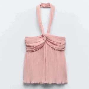 Rosa Zara topp - Superfin rosa topp från zara i storlek M. I nyskick med prislapp kvar, säljer då den inte kommit till användning🌸💓