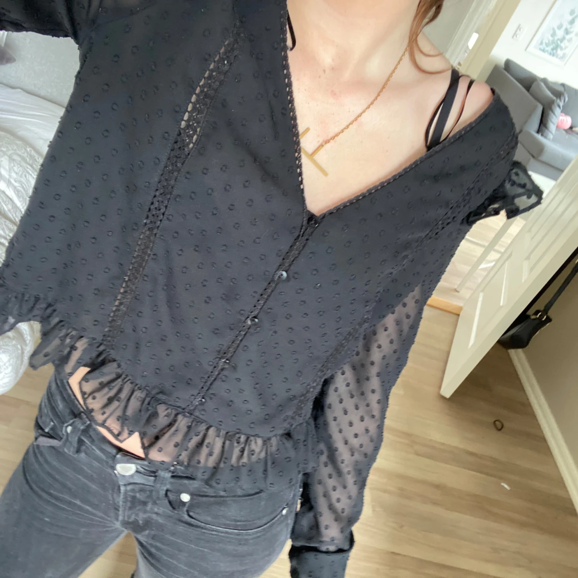 Jättefin svart zara blus!😍 - 90