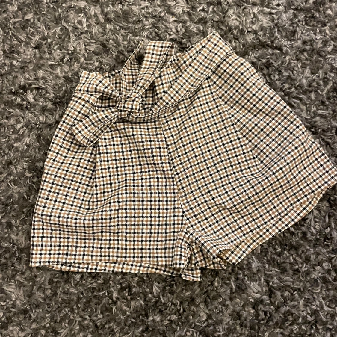 Rutiga kostym shorts