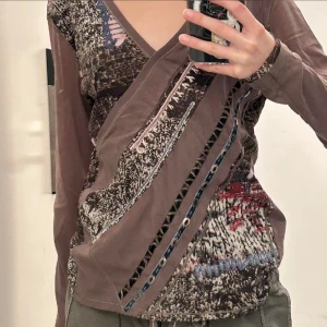 “Wrap around” y2k sheer top - Fits xs-m in women  Grandma, 2000s style top  Great condition 