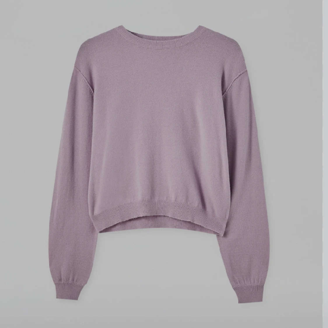 Finstickad tröja lila Pull&Bear - 90