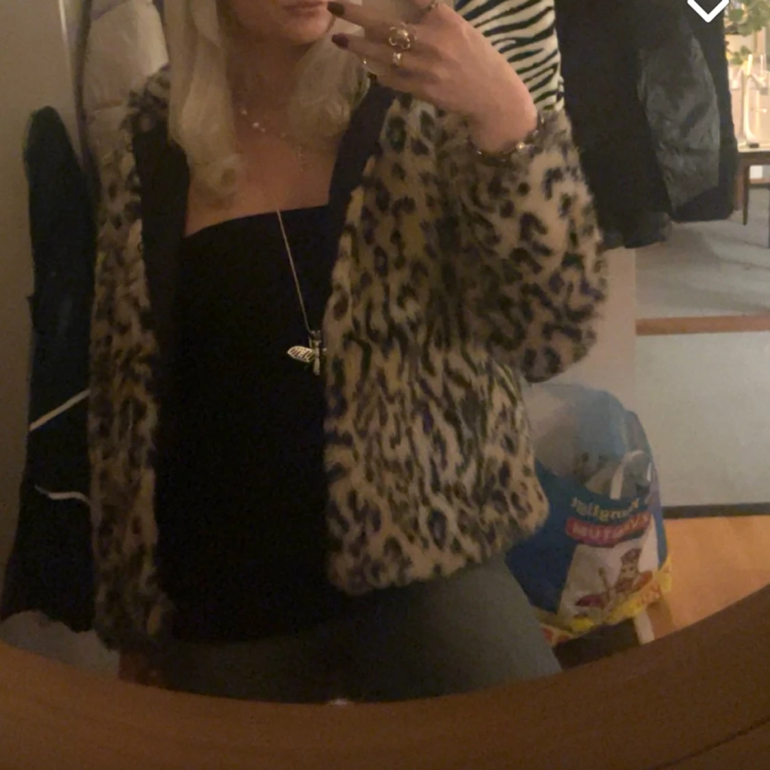 Leopard pälsjacka  - 90