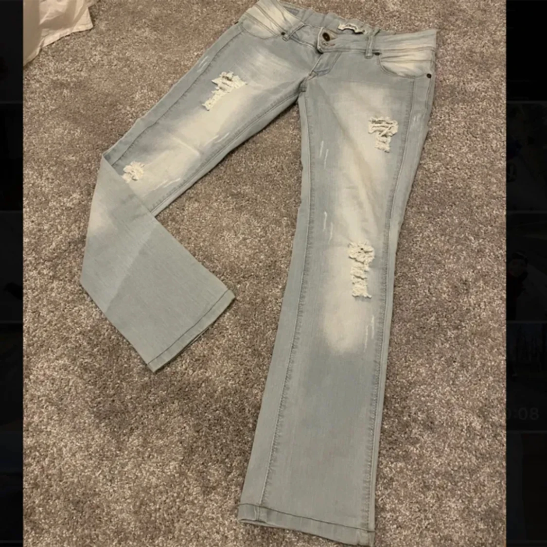 Lågmidjat bottcut byxor - 90