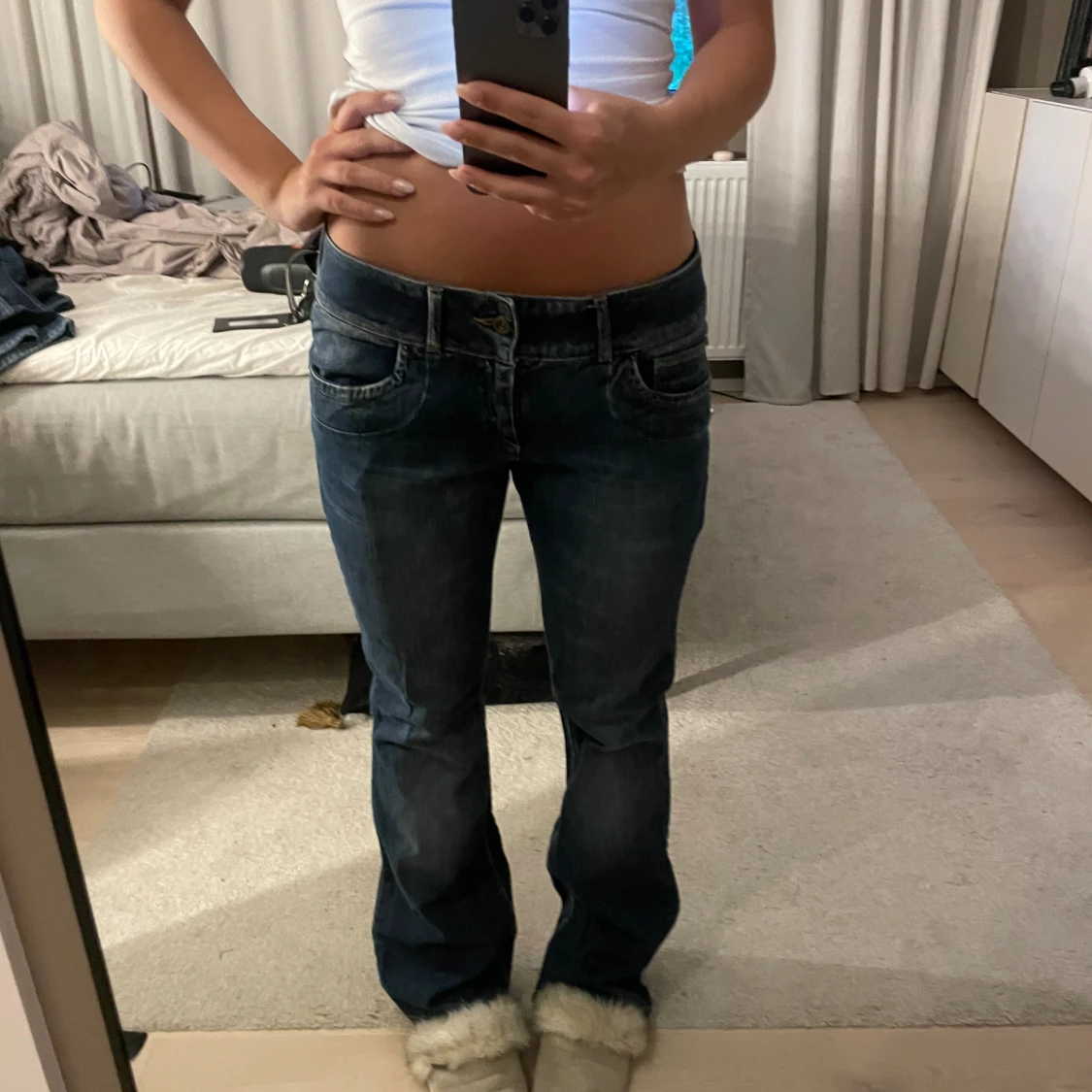 Lågmidjade jeans - 90