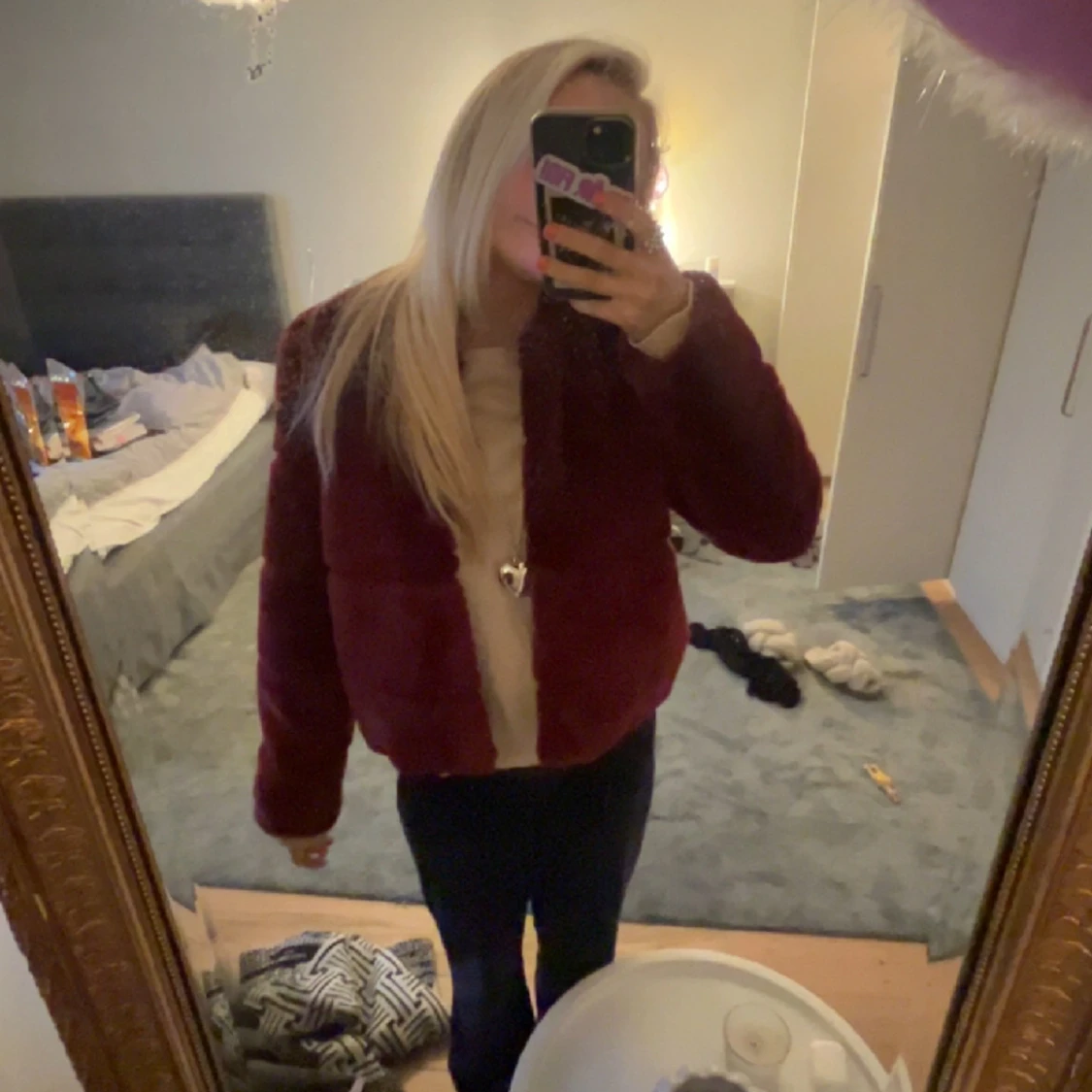 Skit cool fake pälsjacka