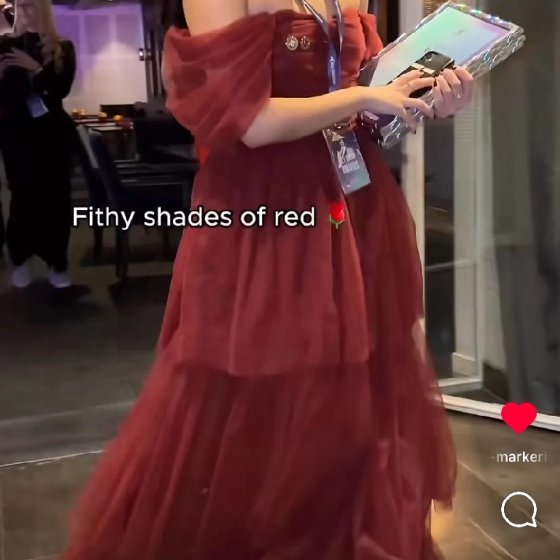 Röd balklänning - 91