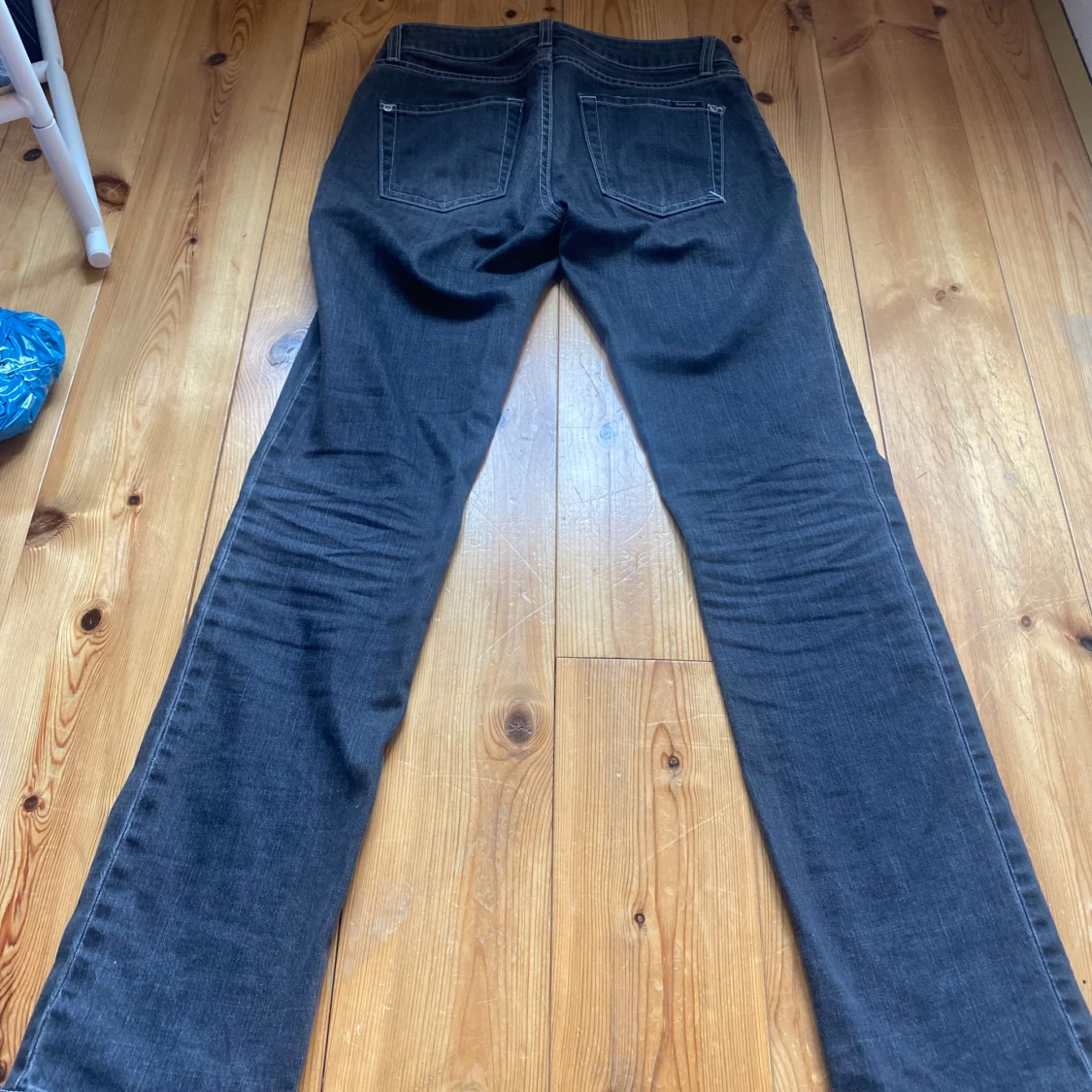 Raka lågmidjade jeans  - 90