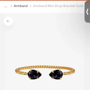 Caroline Svedbom armband - Mini drop bracelet i färgen Graphite - Säljer detta jättefina armband från Caroline Svedbom, eftersom att det sällan kommer till användning. Originalpris 795kr