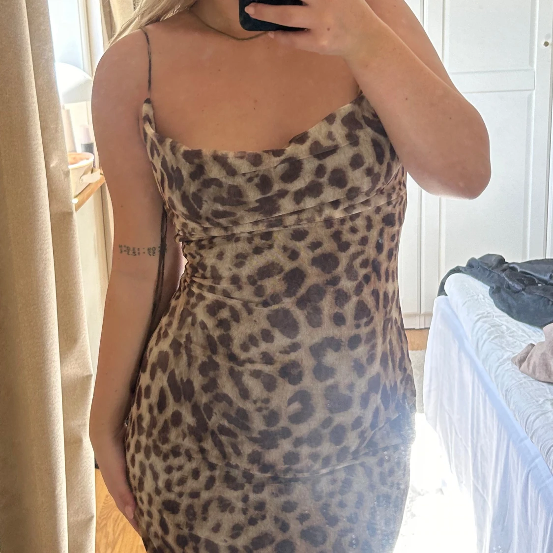 Leopard klänning  - 91