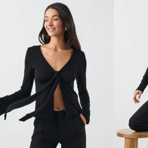 svart knyttopp - säljer denna fina topp från ginatricot 🖤. nyskick och aldrig använd och original pris är 300 kr