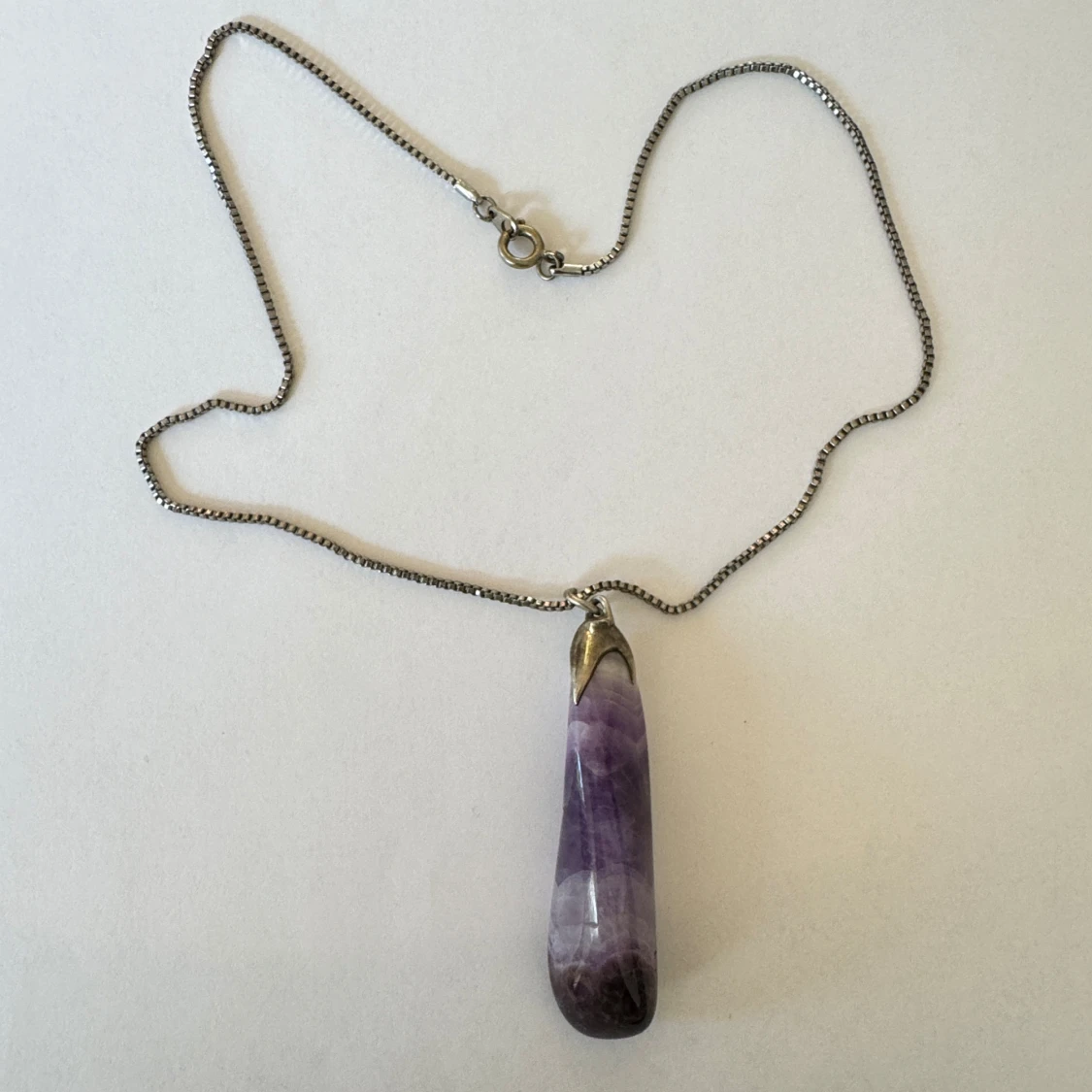 Ametist halsband - 90