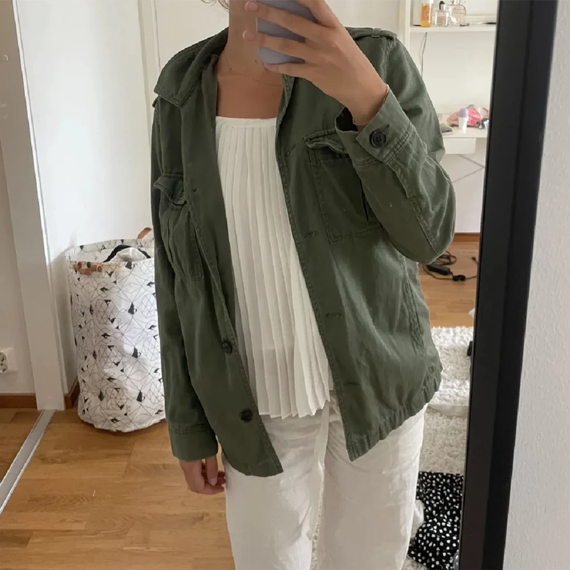 Militärgrön jacka - 90