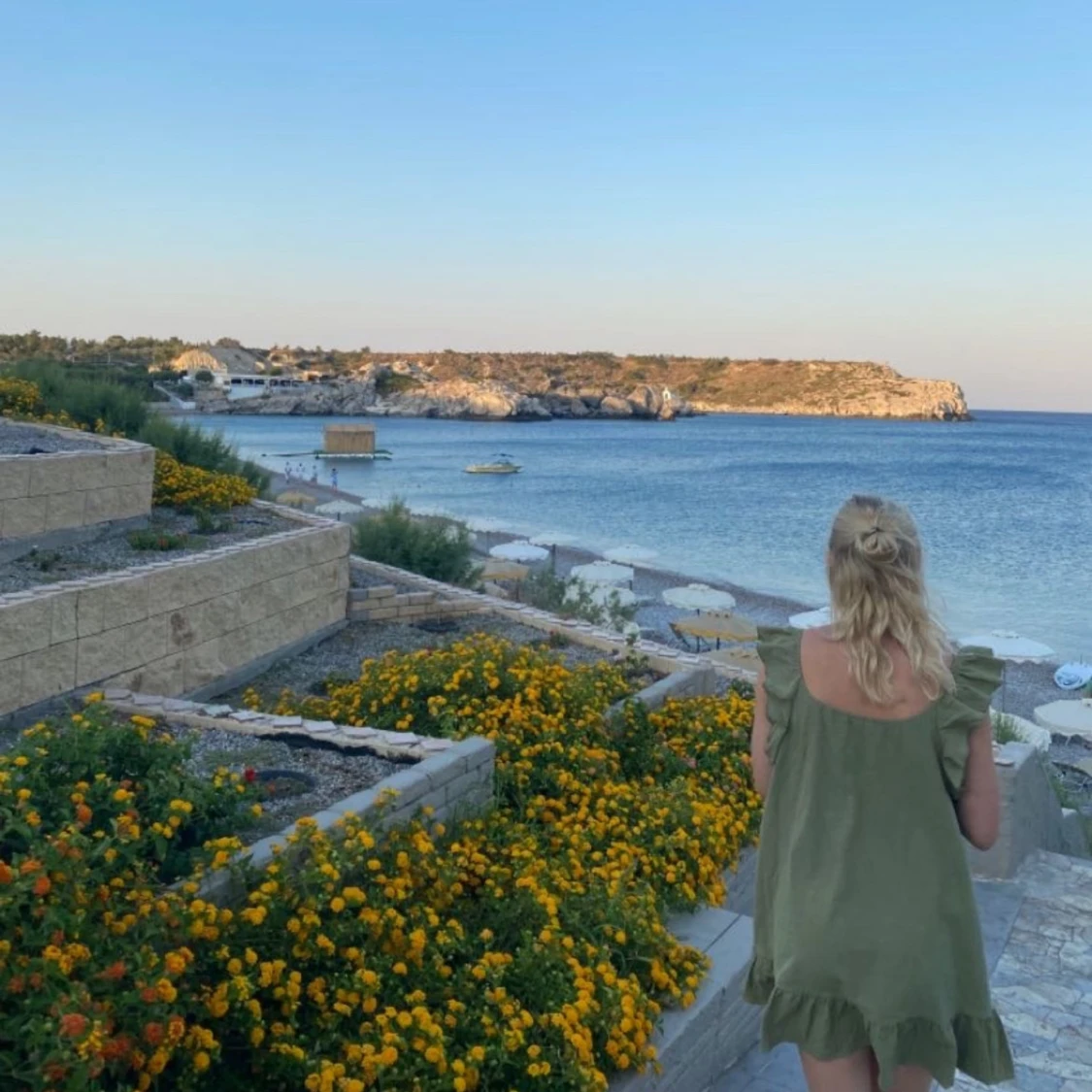 Grön sommarklänning  - 90