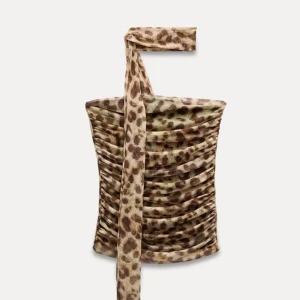 Leopard print topp - Använd en gång.