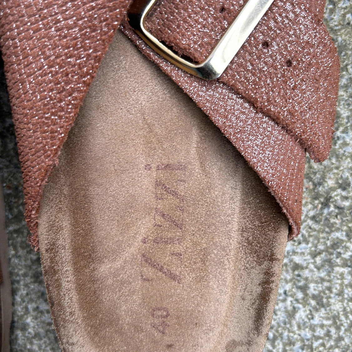 Glitter rosa Zizzi tofflor  - 90