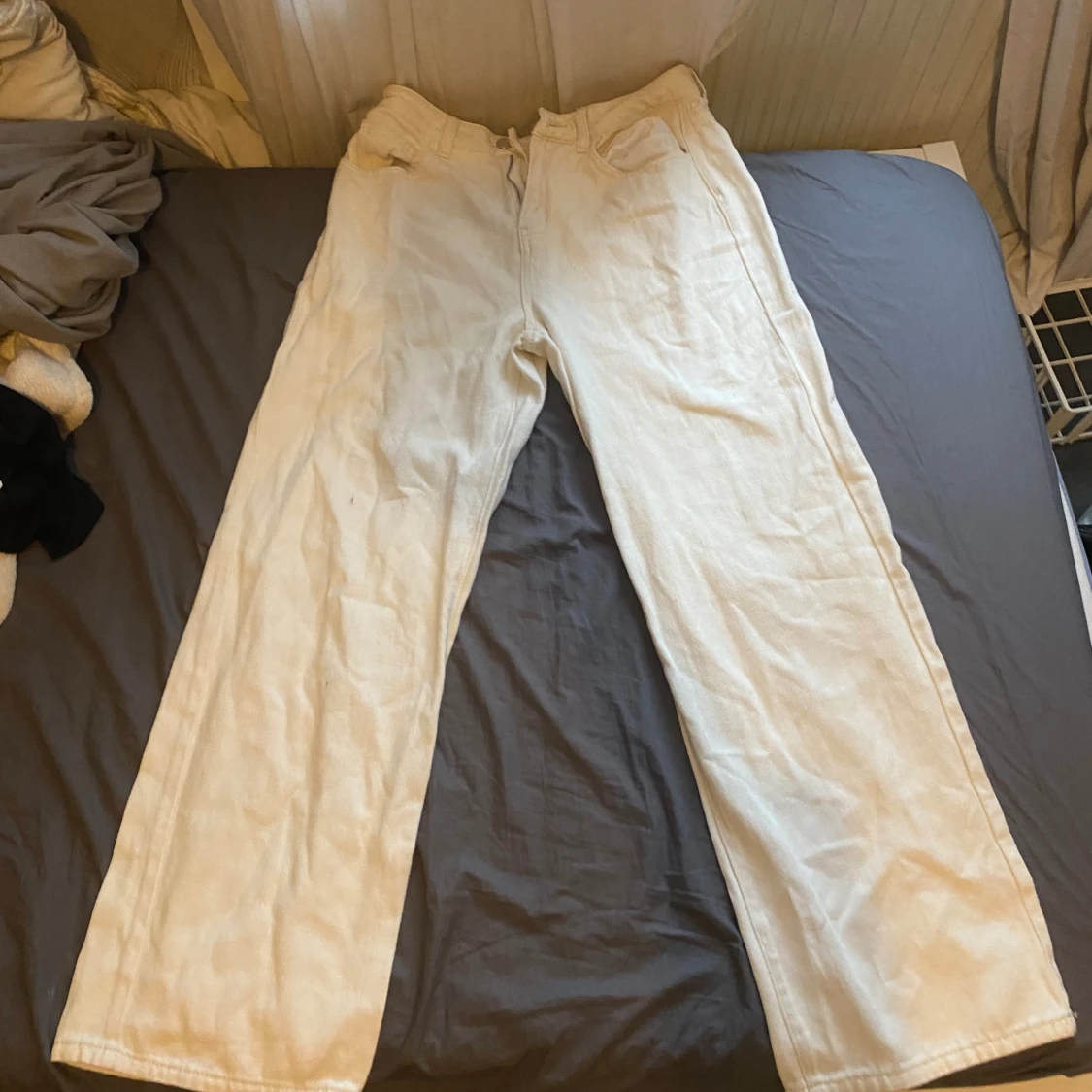 Jätte fräscha vita jeans 