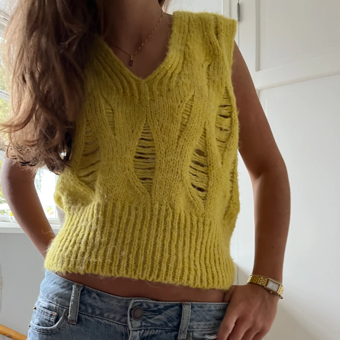 Cool stickad väst - 90