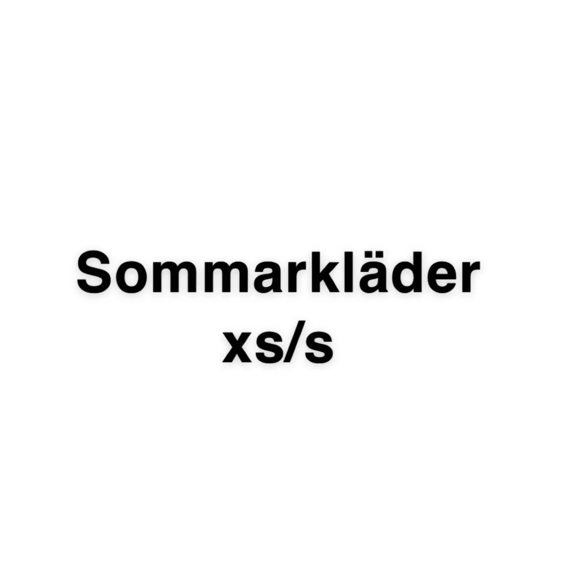 Sommarkläder