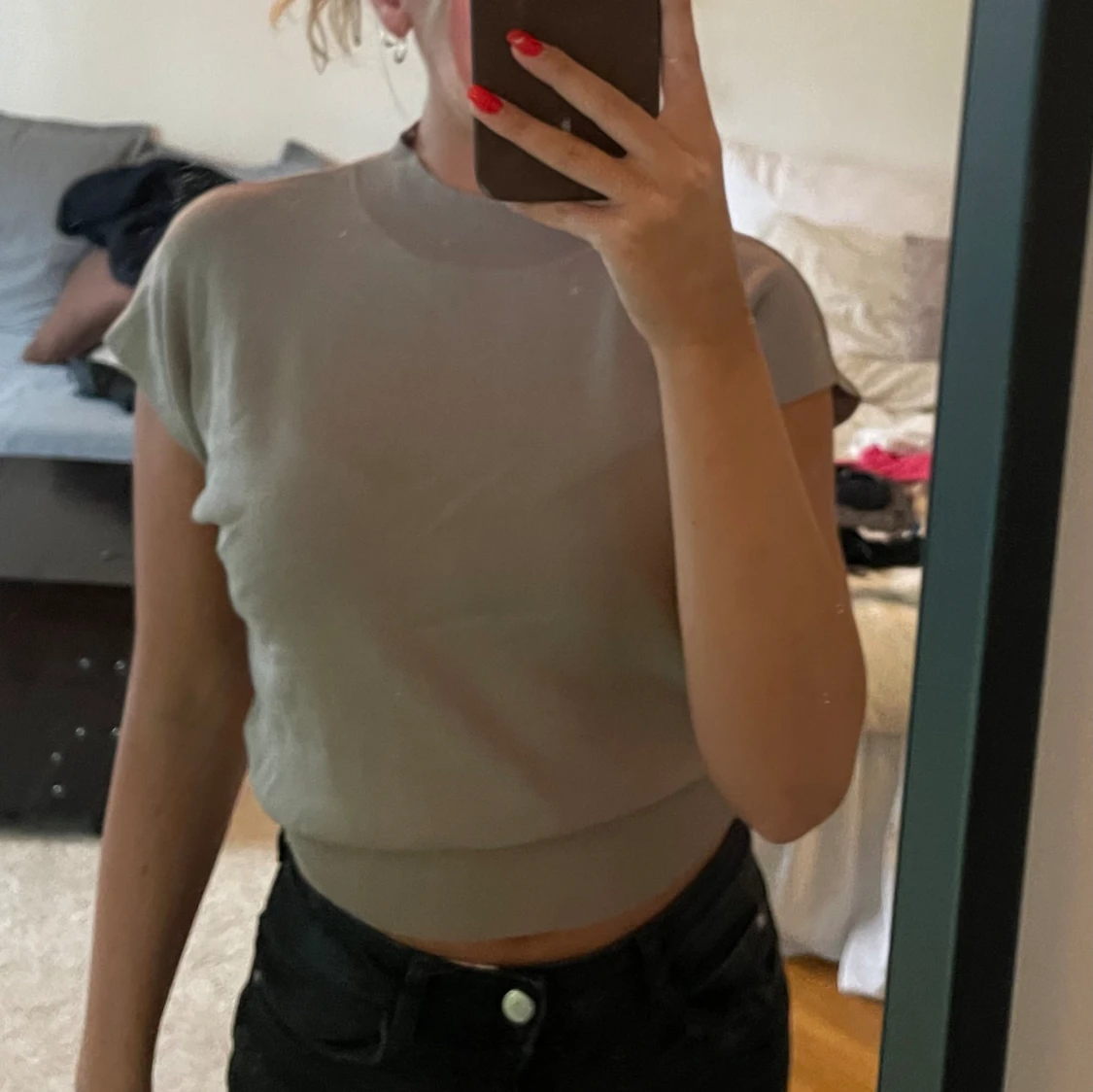 Beige topp - 90